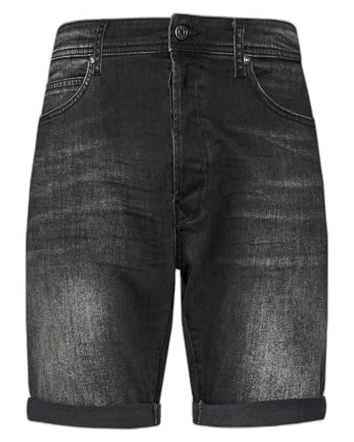 Replay Herren Jeans Shorts mit Stretch, Grau (Dark Grey 097), 34 von Replay