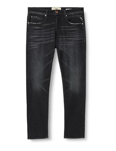 Replay Herren Jeans Willbi Regular-Fit, Black Delavè 099-1 (Schwarz), 36W / 32L von Replay