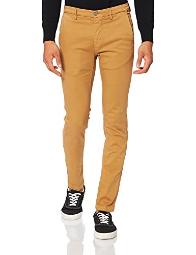 Replay Herren Jeans Zeumar Slim-Fit Hyperflex Hyperchino Color X-Lite mit Stretch, Beige (Havana 325), 33W / 34L von Replay