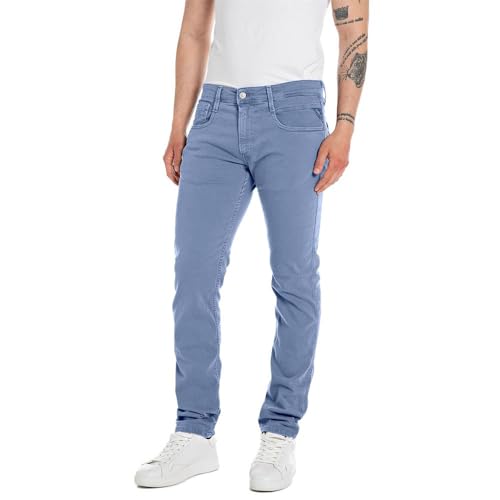 Replay Herren Jeans mit Stretch, Blau (Blue Denim 277), 36W / 34L von Replay