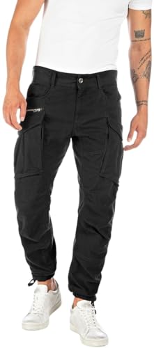 Replay Herren Cargo-Hose Joe Comfort-Fit aus Komfort Baumwolle, Black 098 (Schwarz), 31W / 30L von Replay