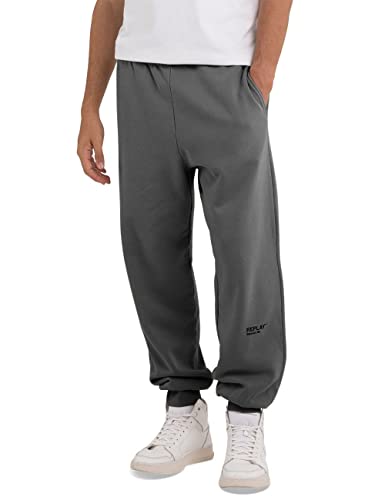 Replay Herren Jogginghose Second Life mit Tunnelzug, Iron Grey 192 (Grau), L von Replay