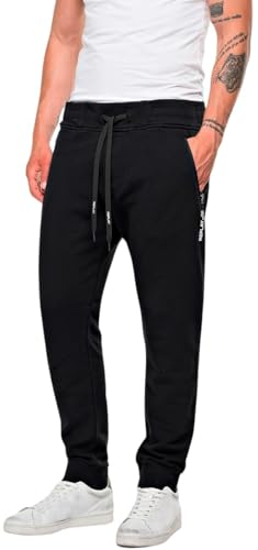 Replay Herren Jogginghose mit Tunnelzug, Black 098 (Schwarz), XS von Replay