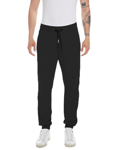 Replay Herren Jogginghose mit Tunnelzug, Black 098 (Schwarz), L von Replay