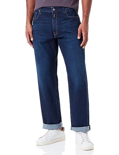 Replay Herren Kiran Jeans Modern, Dark Blue 007, 33W / 32L von Replay