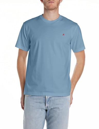 Replay Herren M3015 T-Shirt, 388 Grigio Medio, L von Replay