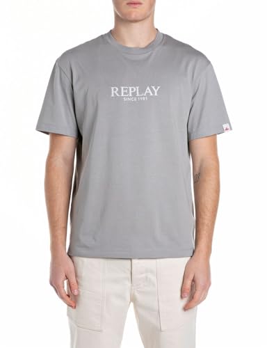 Replay Herren M3031 T-Shirt, 214 DIMGREY, XS Replay Herren M3031 T-Shirt, 214 DIMGREY, XS von Replay