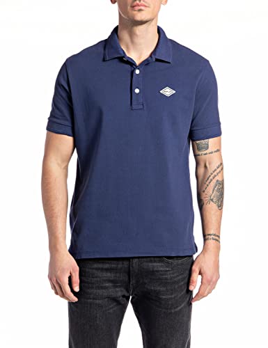 Replay Herren M3070a.000.22696g Polohemd Westlich, Blue 880, L von Replay