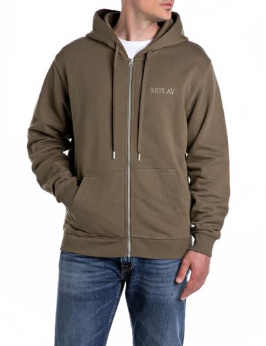 Replay Herren M3083 Kapuzenpullover, 949 MUD, 3XL von Replay