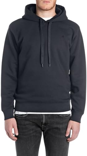 Replay Herren M3103 Kapuzenpullover, 067 Night Blue, XL von Replay