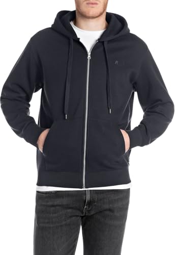 Replay Herren M3105 Kapuzenpullover, 067 Night Blue, XL von Replay