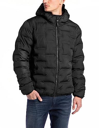 Replay Herren Jacke Winterjacke mit Kapuze, Black 098 (Schwarz), XXL von Replay