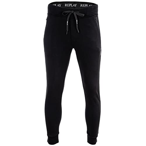 Replay Herren M9715 .000.22906 Sporthose, Schwarz (Black 098), 54 (Herstellergröße: XL) von Replay