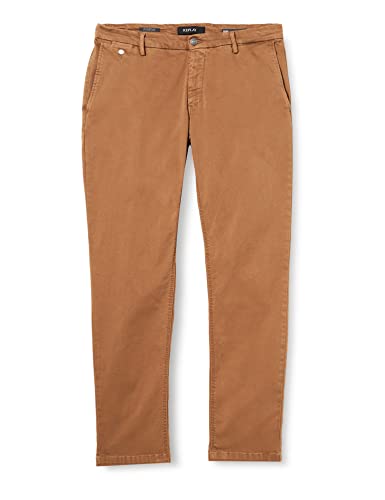 Replay Herren Chino Benni Regular-Fit Hyperflex X-Lite mit Stretch, Safari 989 (Braun), 29W / 32L von Replay