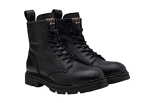 Replay Herren Mid Boot Stiefel Winterstiefel, Schwarz (Black 003), 42 von Replay