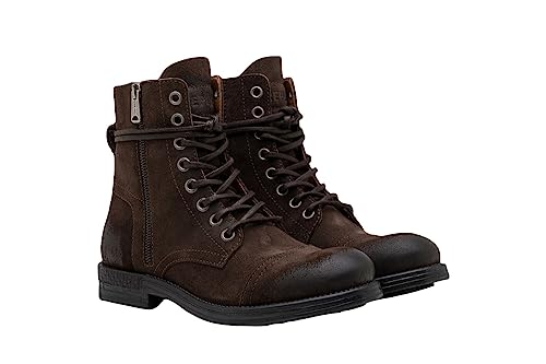 Replay Herren Mid Boot Stiefel mit Reißverschluss, Braun (Dk Brn 018), 43 von REPLAY