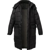 Replay Herren Parka schwarz Mikrofaser unifarben von Replay