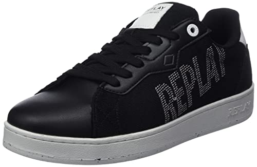 REPLAY Herren Pinch Sport Knot Sneaker, 003 Black, 46 EU von Replay