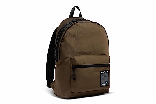 Replay Herren Rucksack Sportlich, Grün (Mountain Green 422), Onesize von Replay