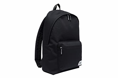 Replay Herren Rucksack Schule, Black 098 (Schwarz), Onesize von Replay