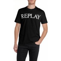 Replay Herren Rundhals T-Shirt BASIC JERSEY BIG 30/1 Regular Fit von Replay
