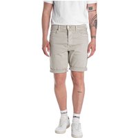 Replay Herren Short RBJ.981 SHORT - Tapered Fit - Blau Schwarz Beige von Replay