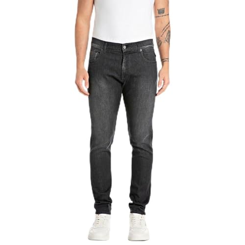 Replay Herren Slim Tapered fit Jeans MickyM Powerstretch Denim von Replay