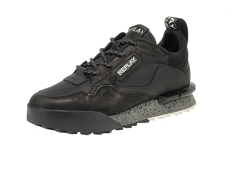 Replay Herren Sneaker Field Classic X Schuhe, Schwarz (Black 003), 44 von Replay