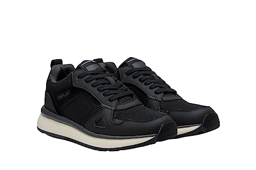 Replay Herren Sneaker Future City Schuhe, Schwarz (Black 003), 44 von Replay