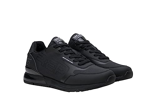 Replay Herren Sneaker Square Schuhe, Schwarz (Black 003), 43 von Replay