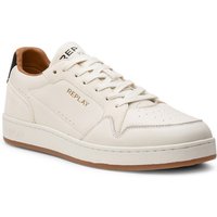 Replay Herren Sneaker beige Glattleder von Replay