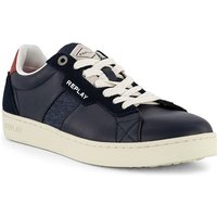 Replay Herren Sneaker blau Glattleder von Replay