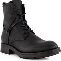 Replay Herren Stiefeletten schwarz Glattleder von Replay