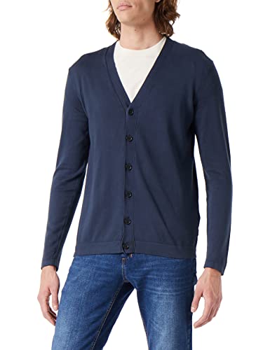 Replay Herren Strickjacke mit Knopfleiste, Blau (Blue 085), XXL von Replay