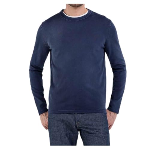 Replay Herren Strickpullover aus Baumwolle, Ultramarine 567 (Blau), M von Replay