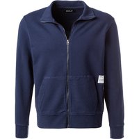 Replay Herren Sweatjacke blau Baumwolle unifarben von Replay