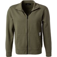 Replay Herren Sweatjacke grün Baumwolle unifarben von Replay