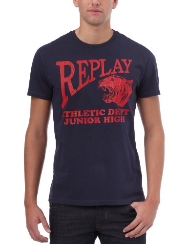 Replay Herren T-Shirt Gr. XXX-Large, Blau - Marine von Replay