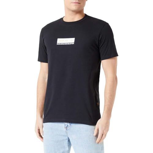 Replay Herren T-Shirt Kurzarm aus Baumwolle, Black 098 (Schwarz), M von Replay
