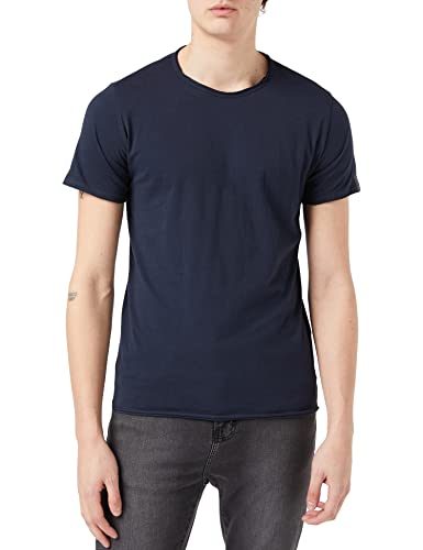 Replay Herren T-Shirt Kurzarm mit Rundhals Ausschnitt, Midnight Blue 576 (Blau), 3XL von Replay