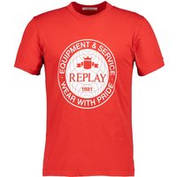 Replay Herren T-Shirt rot von Replay