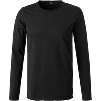 Replay Herren Longsleeve schwarz Baumwolle von Replay
