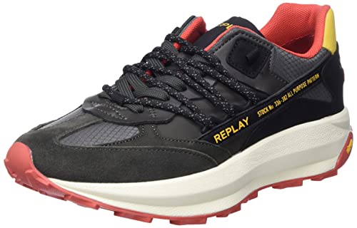 REPLAY Herren Tuner M Moon Sneaker, 019 DK Grey, 44 EU von Replay