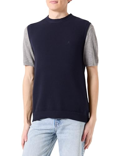Replay Herren UK4709 Pullunder, 782 Stone Blue, Large Replay Herren UK4709 Pullunder, 782 Stone Blue, Large von Replay