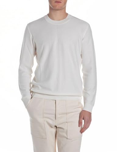 Replay Herren UK4717 Pullover, 205 Ice, XL von Replay