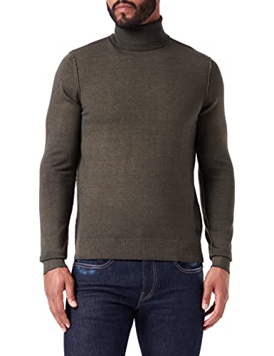 Replay Herren Pullover Rollkragenpullover aus Wolle, Mud Green 950 (Grün), XL von Replay