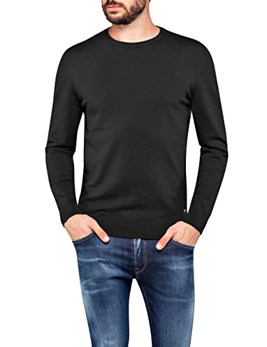 Replay Herren Uk2671.000.g22920 Pullover, Schwarz (098 Black), 3XL von Replay