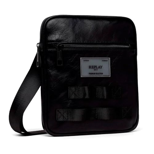 Replay Herren Umhängetasche Klein, Schwarz (Black 0098), Onesize von Replay