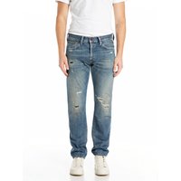 Replay Jeans Deryck aus Baumwolle im Used-Look, Regular Fit in 34/34 von Replay