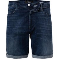 Replay Herren Jeansshorts blau Baumwoll-Stretch von Replay